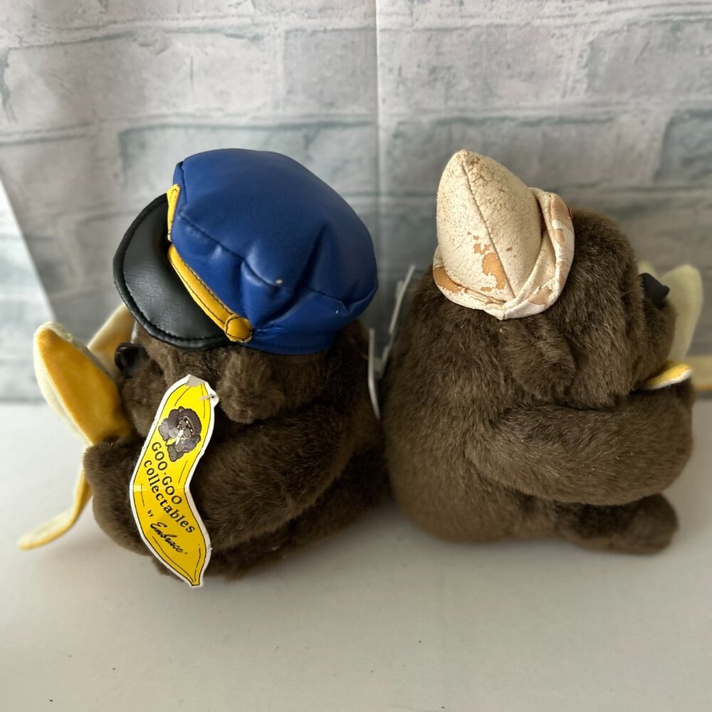 GOO GOO COLLECTABLES BY EMRACE POLICEMAN/NURSE GORILLA STUFFED ANIMALS - Picture 4 of 7